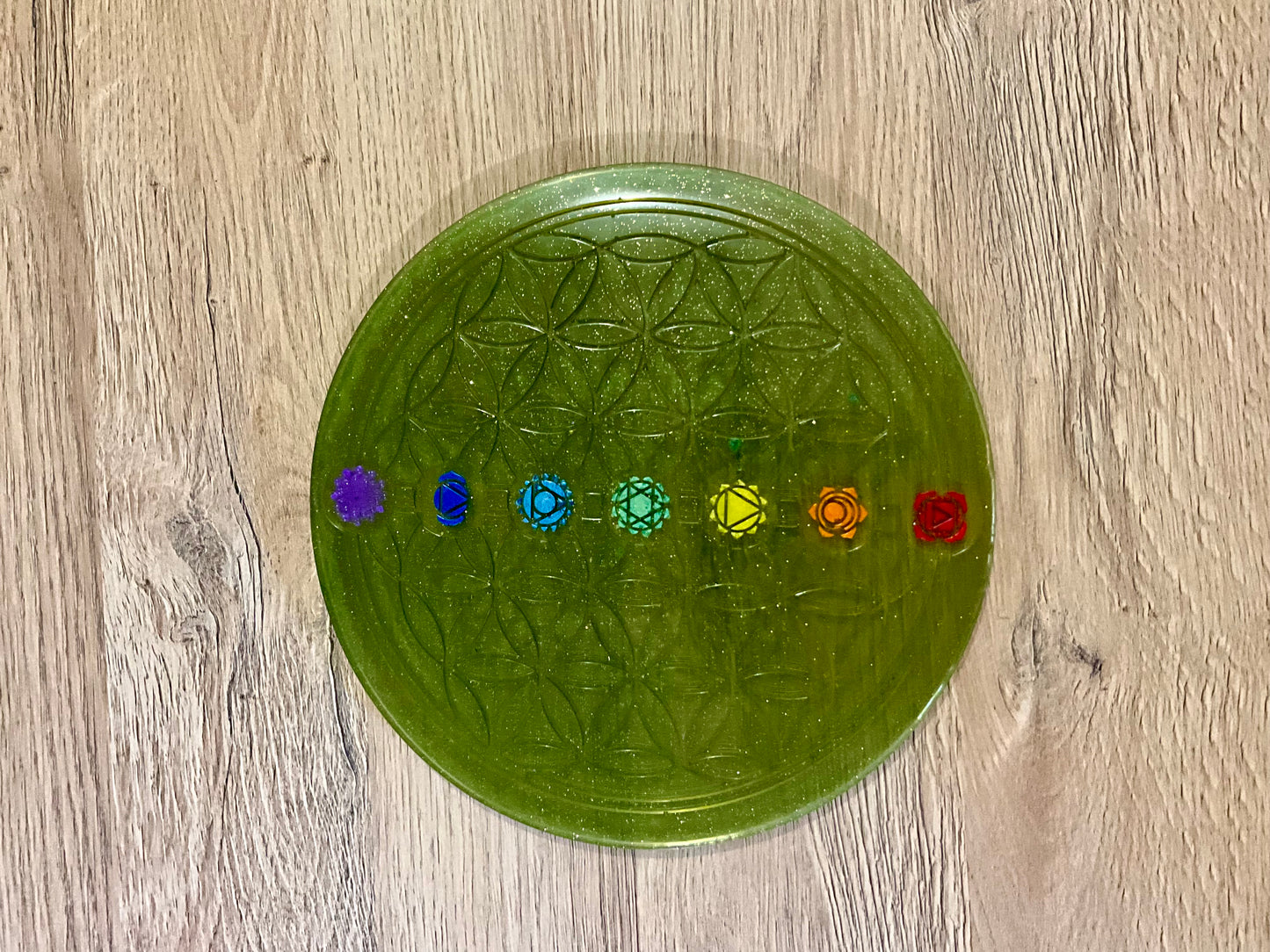 Plateau de rechargement 7 chakras 21cm