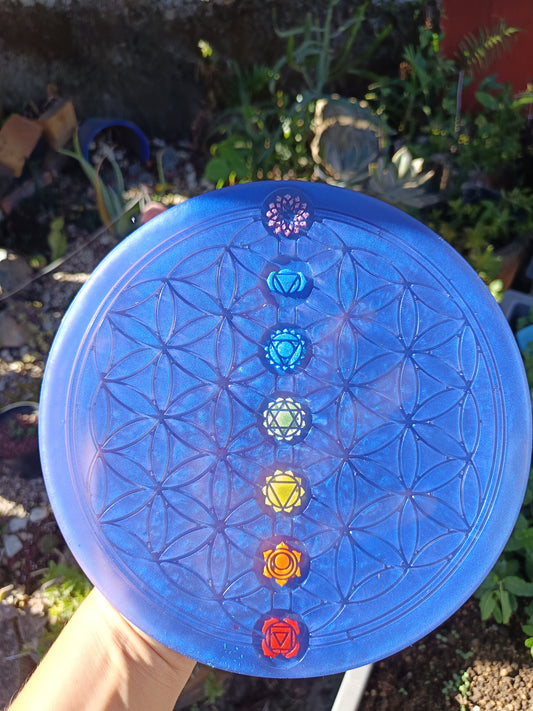 Plateau de rechargement 7 chakras 21cm