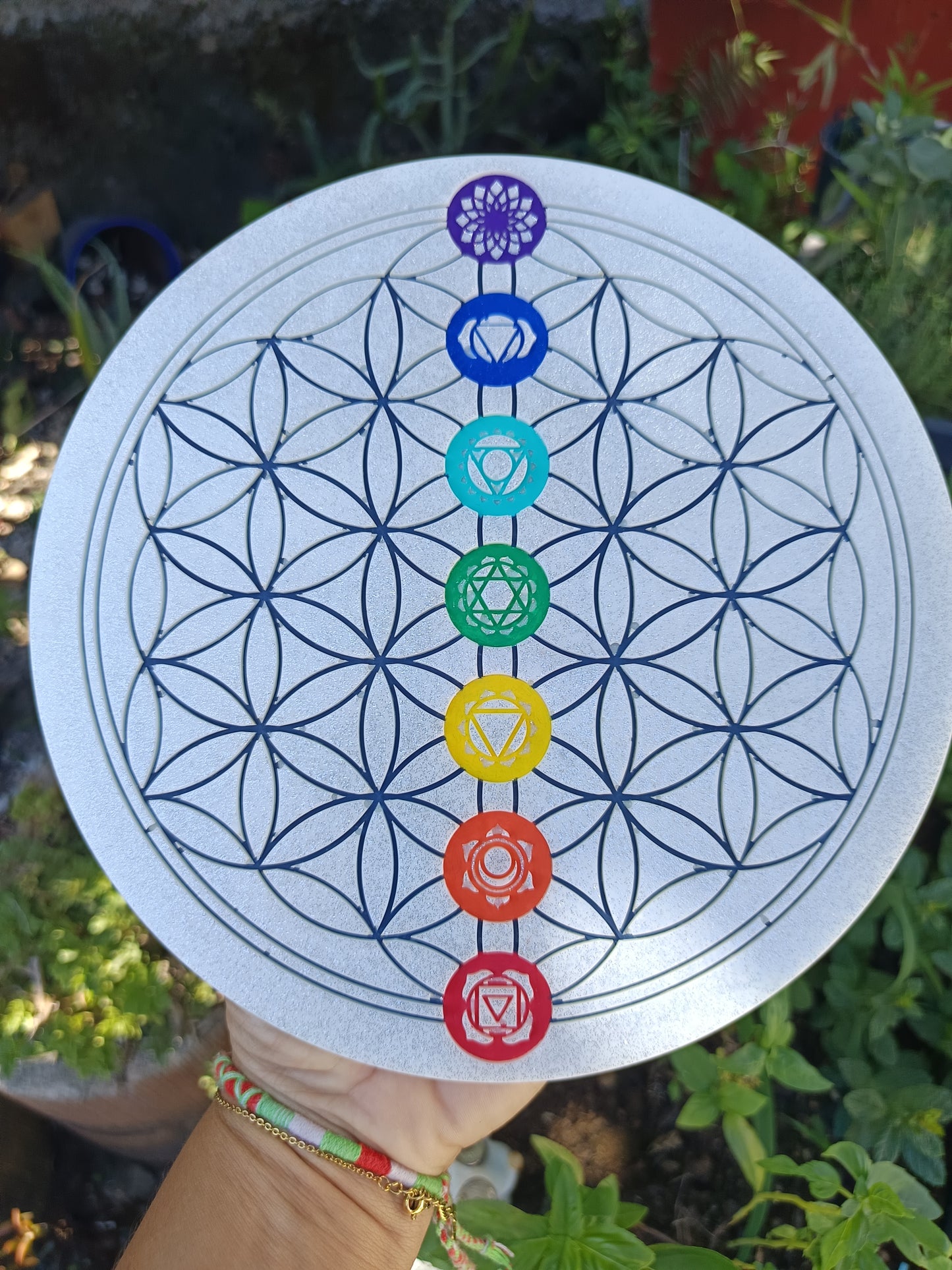 Plateau de rechargement 7 chakras 21cm