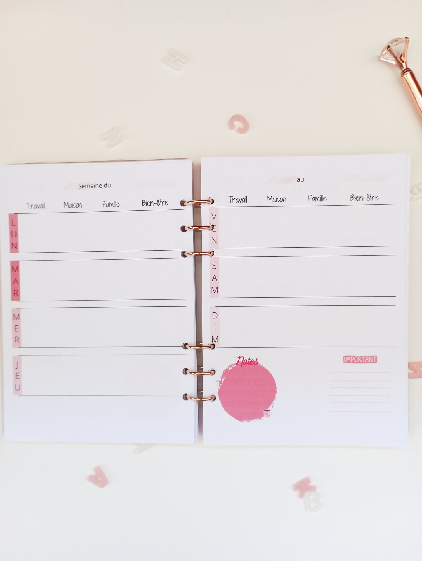 Le planner d'une Girl Boss-Version résine