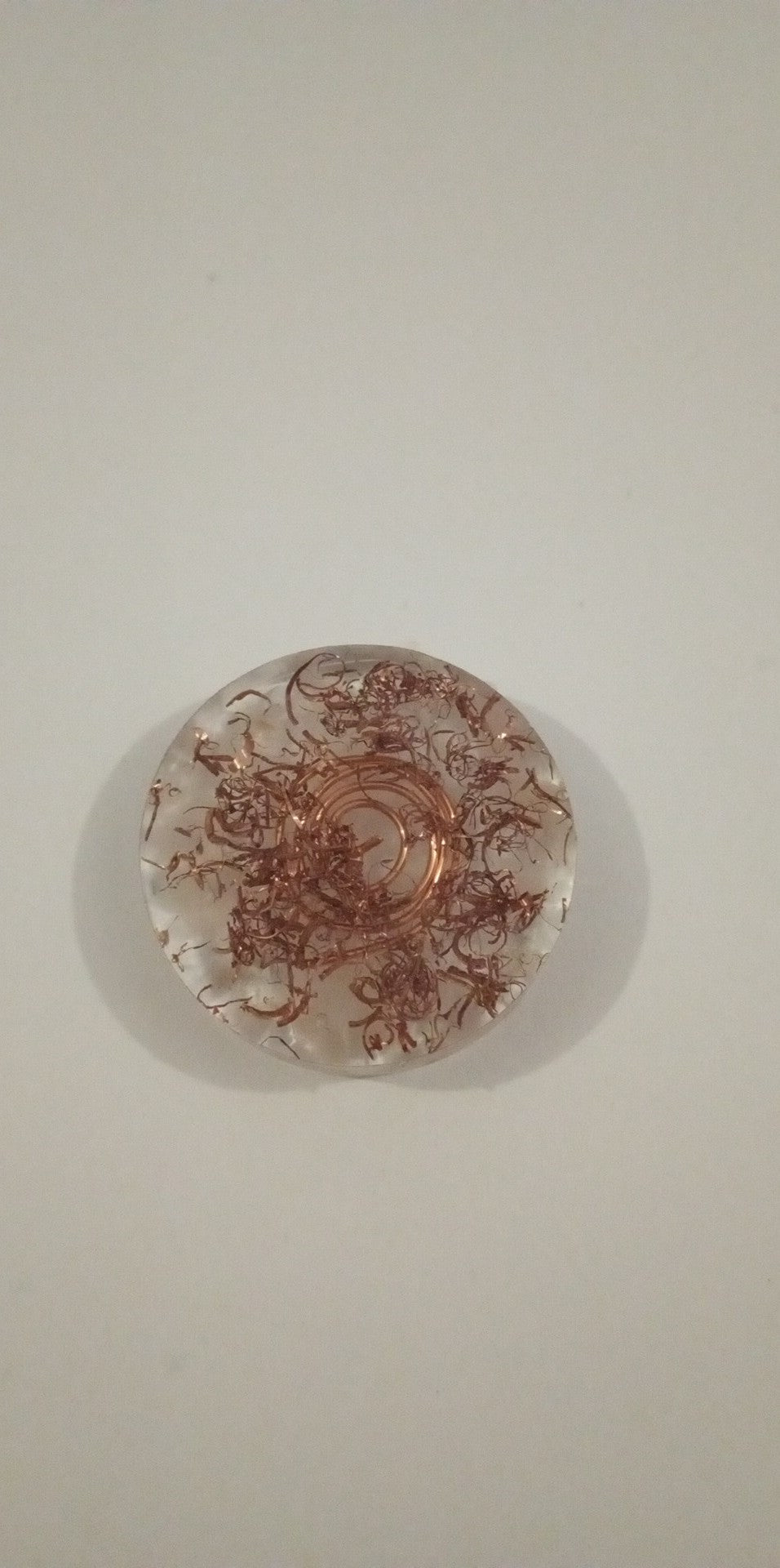 Orgonite rond Quartz rose